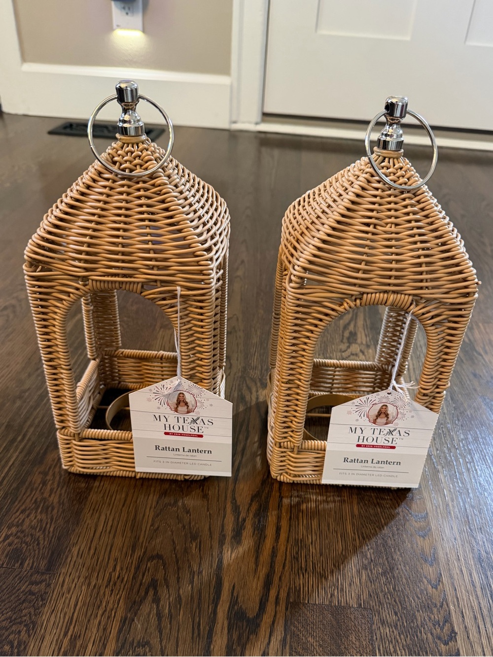 NWT set of 2 My Texas House 12” lanterns